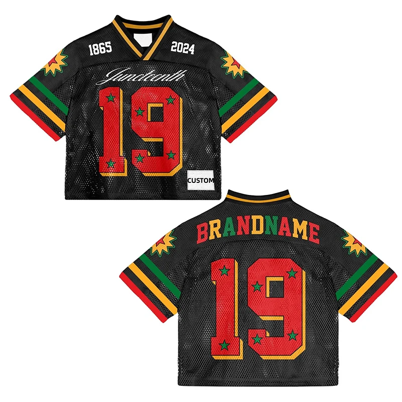 Wholesale Retro Soccer Jerseys Custom Embroidery Name Number Stitched American Football Jersey Stylish Tshirts For Men