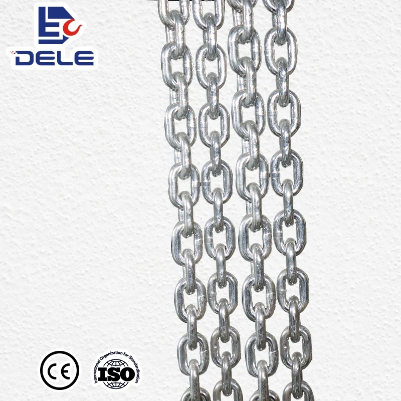 Heavy duty chain calibrated Load chain Iron Chain  6.3mm*19mm galvanize G80