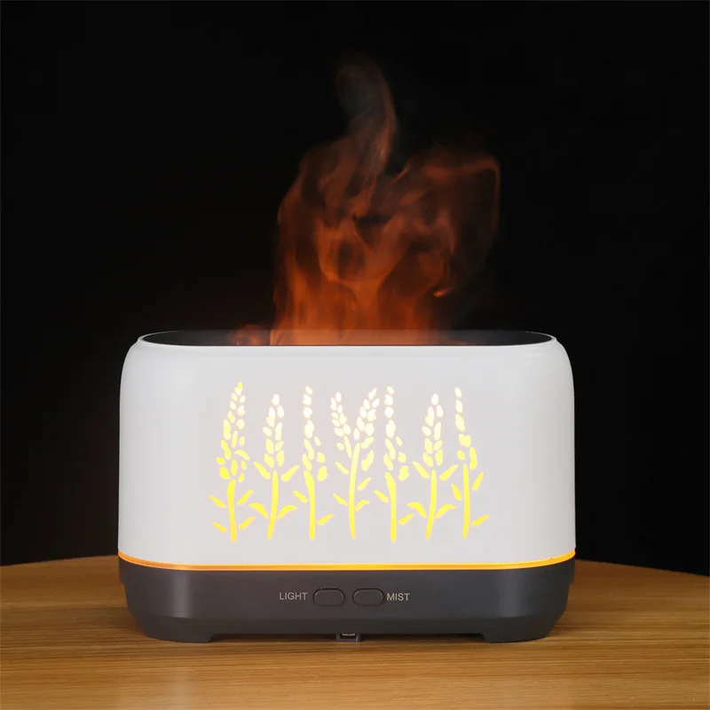 wholesale home electric portable mini air ultrasonic fragrance essential oil 3d flame humidifier spray machine aroma diffuser
