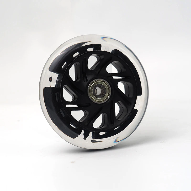 wholesale inline skates 110mm 3 big wheel light up glow at night replacement flash pu wheel skating shoes 3 wheel 110 mm tyres