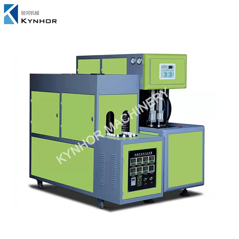Semi Automatic 2 Cavity Small Plastic Pet Bottle Blow Molding Machine / Water Bottle Blowing Plant