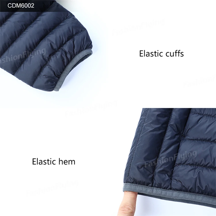 Fuzhou Fashion Flying China Factory Custom Black Winter Padding Down Jacket Men