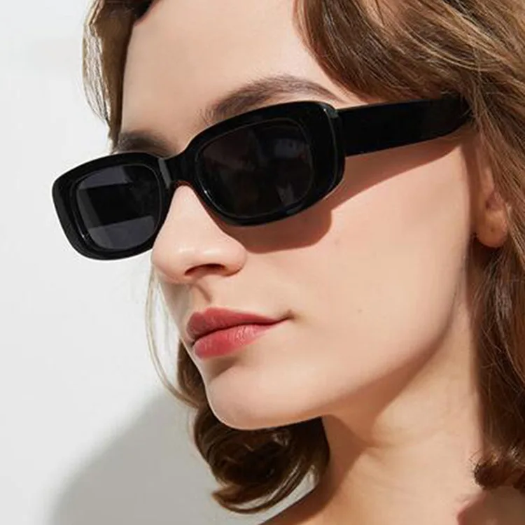 2021 Women Small Square Frame Sunglasses Fashion Punk Street Shooting Fashion Show Glasses