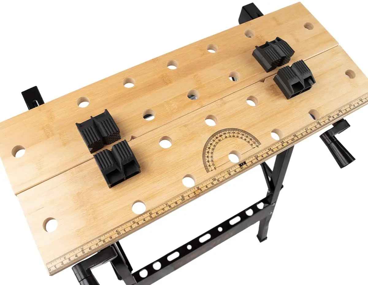 High Load Capacity Portable Clamping Saw Horse Work Bench