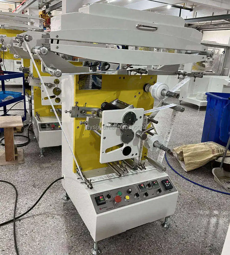 JR-1502 China Manufacturers High Speed 2 Colors Fully Automatic CI Flexo Label Printing Machine For Cotton Tape, Paper