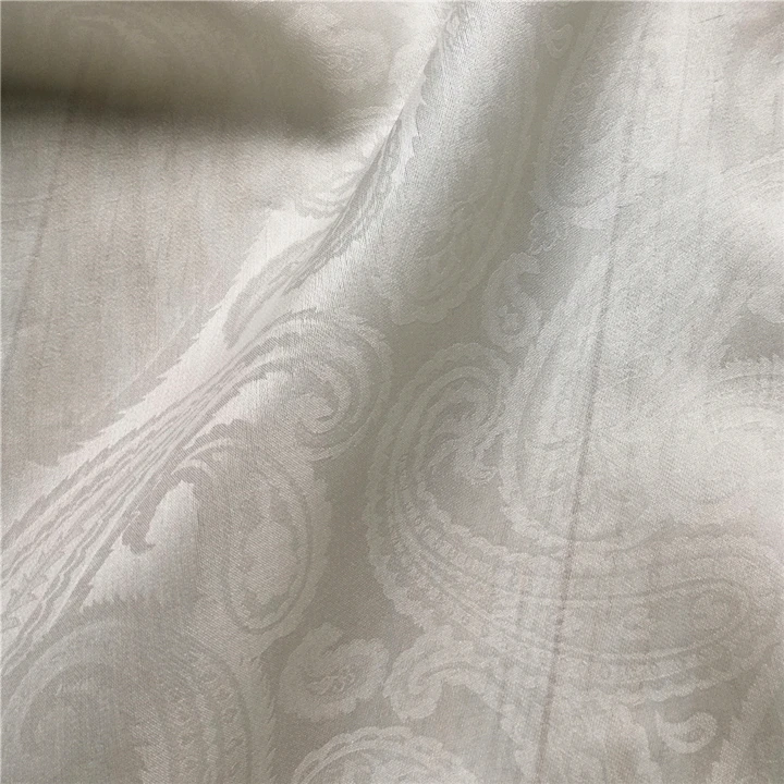 
12mm Raw Silk Fabric Silk Jacquard Fabric Bridal Silk Organza Fabric for Wedding Dress 