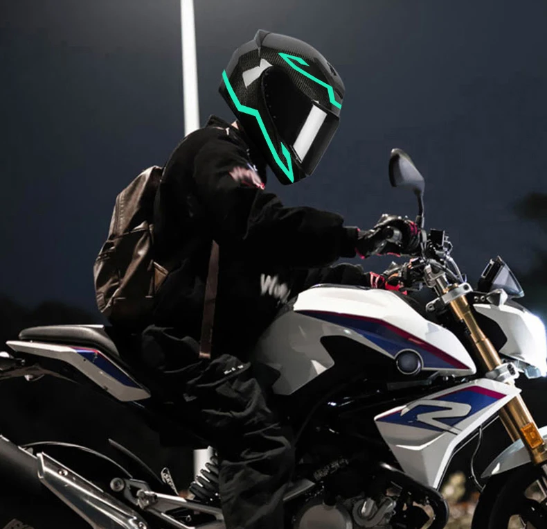 9 colors available handsome motorcycle accessories Waterproof signal warning helmet bar helmets led helmet light strip