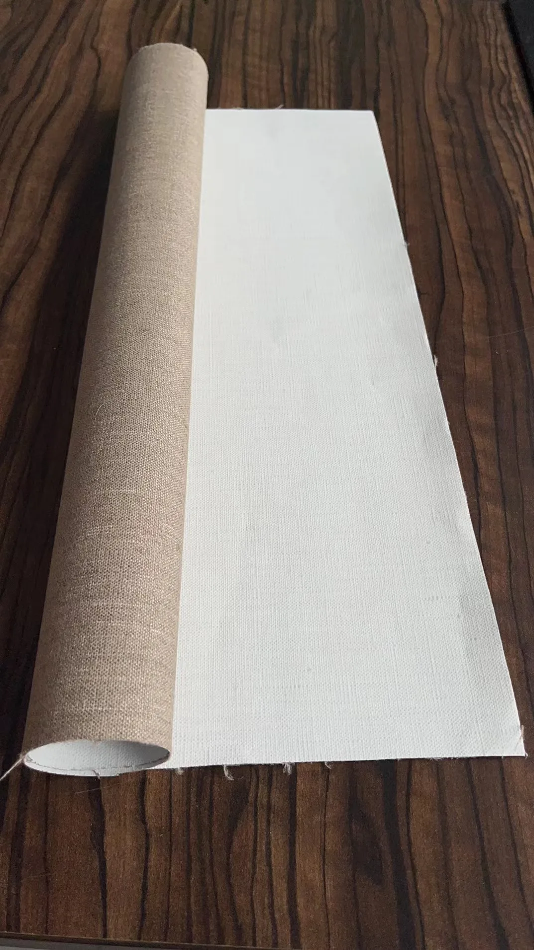 Factory Custom Canvas Fabric Roll Canvas Roll Pure Linen Black Cotton Canvas