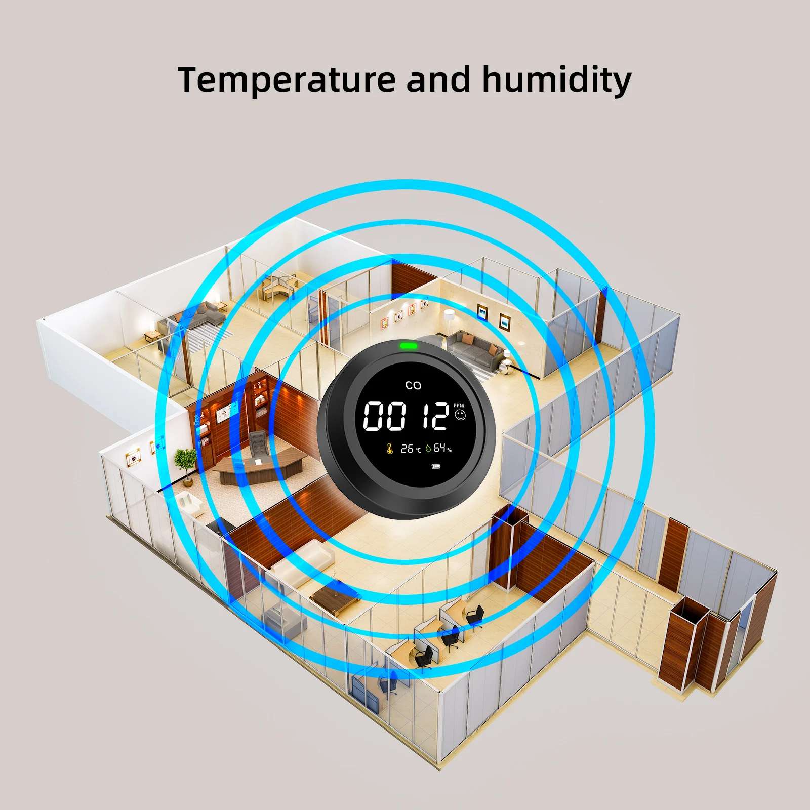 Детектор угарного газа, детектор газа, домашняя сигнализация