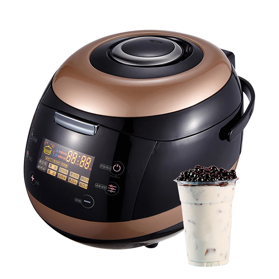 Commercial 5L Large Capacity Pearl Cooking Pot Tapioca Boba Bubble Sago Taro Cooker Warmer Boiler Machine for Milk Tea Shop