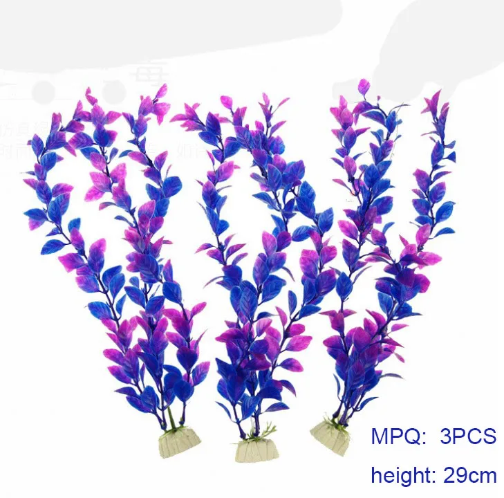 Pet Plastic Plants artificial water grass for Fish Tank Decorations Large Aquarium Decor and Accessories