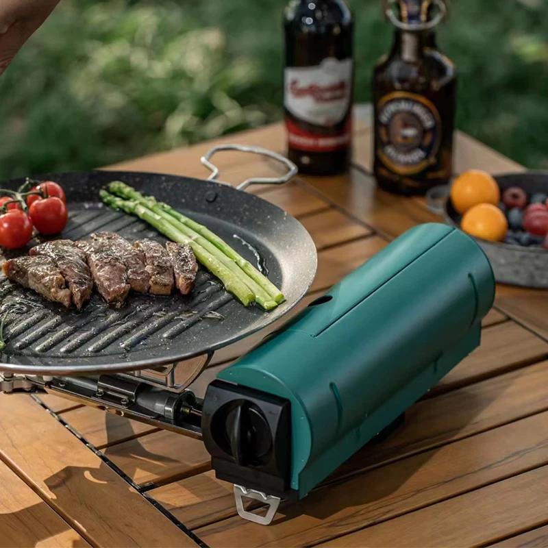 Brs Outdoor Picnic Mini Multi-Fuel Cooking Stove, Portable Folding Camping Gas Stove with Adjustable Flame CE