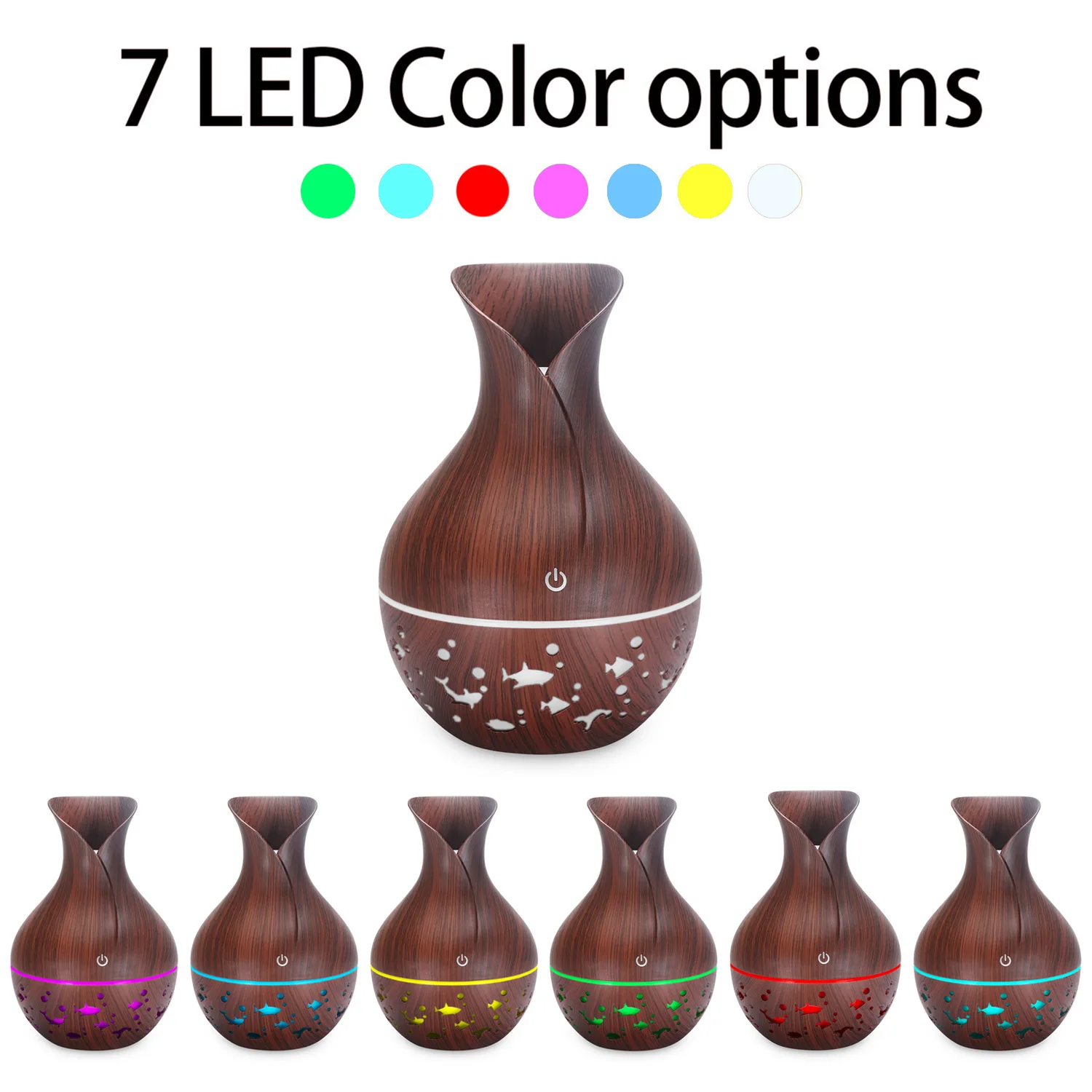 Best Selling Products 2020 Wood Grain Difusores Aromaterapia Essential Oil Diffuser