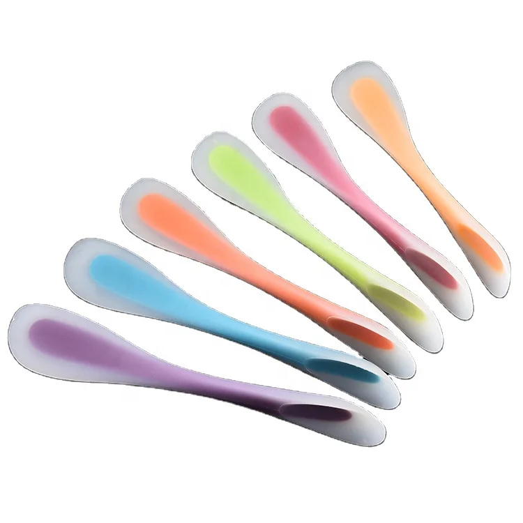 Utensil Kitchen Accessories Customized Logo Silicone Spatula Cream Spatula Cake Scraper Baking Tools Non Stick Cooking Spoon