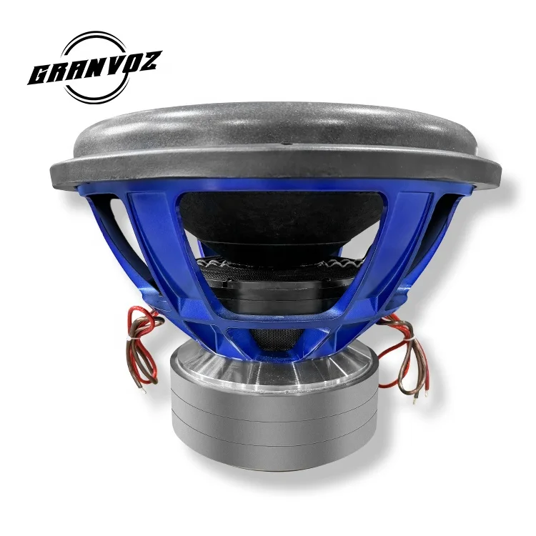 Professional Aluminium Basket Speaker 4 inch Voice Coil  18 inch RMS 4000W Dual 2 Ohms Car Subwoofer Speaker