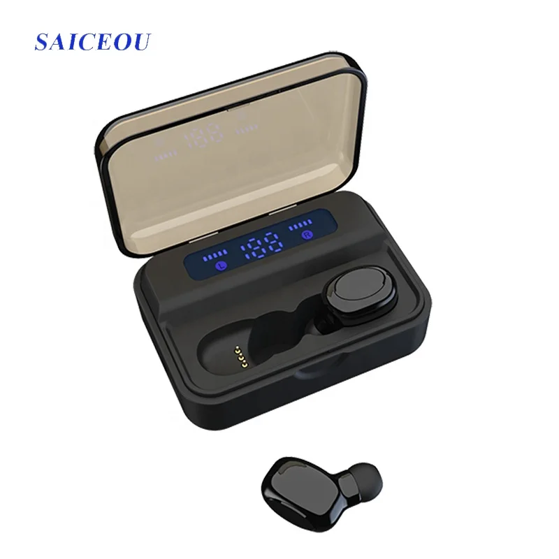 New mini stereo earbuds earphone headphone wireless earphone headset 5.0 with waterproof function