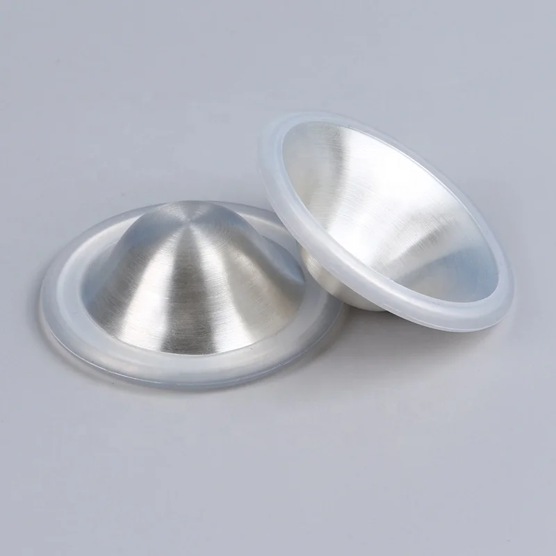 CE certificate 999/925 silver nursing cup breastfeeding silver cups reuse silver nipple cups breastfeeding pad nipple shield