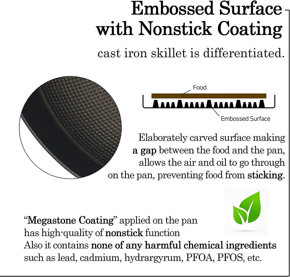 honey comb cast iron pan  light weight cast iron pan