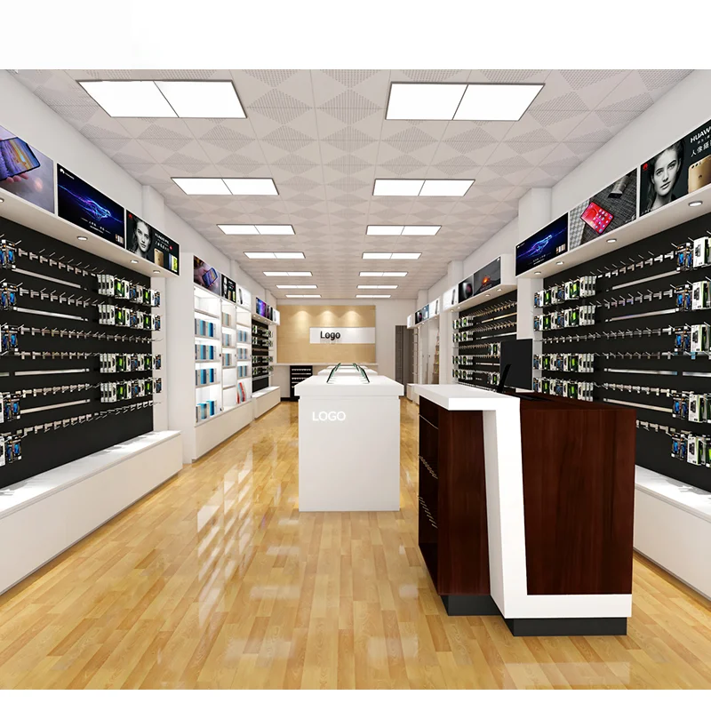 Modern Mobile Phone Accessories Store Design Phone Repair Shop Decoration for sale
