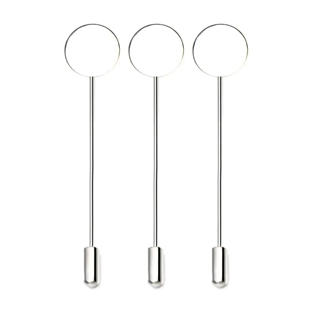 Blank DIY Clutch pad Stainless Steel Safety Pins Brooches