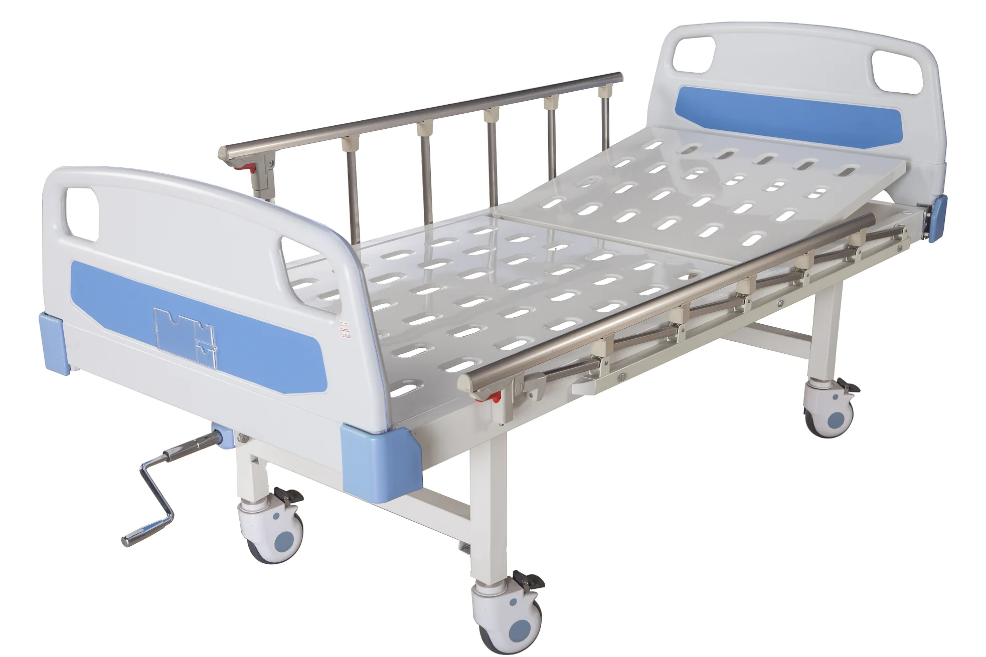 Hospital Manual Medical Bed Cheap Nursing Bed 1 Crank Clinic Equipment Manual Adjustable Function Bed For Patients