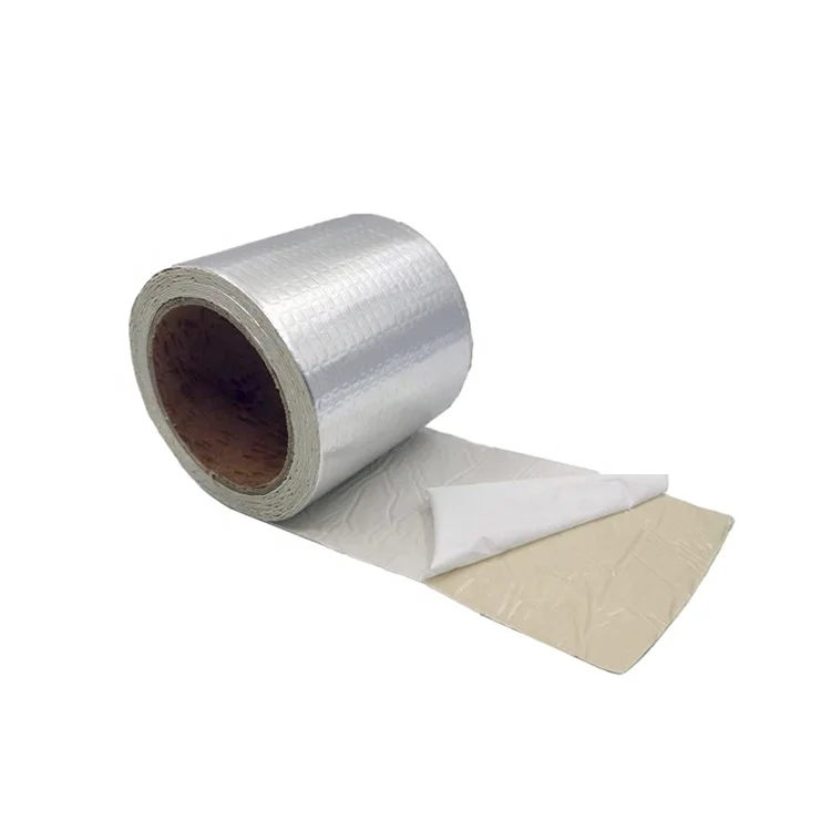 Factory price  waterproof butyl rubber tape aluminum  repair  water leak  pipe repair butyl 1.0mm*5cm*5m waterproof tape