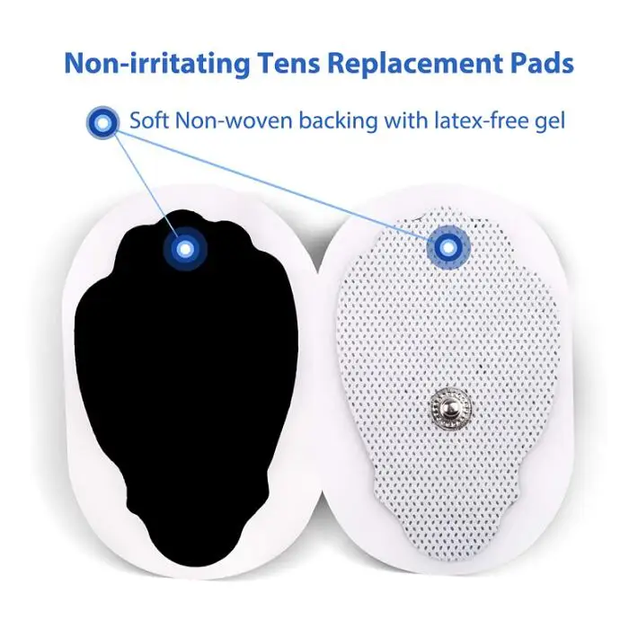 Hand Shape TENS Unit Electrode Pads Reusable Self-Adhesive Replacement Massage Pads - for TENS/EMS Electronic Pulse Massager