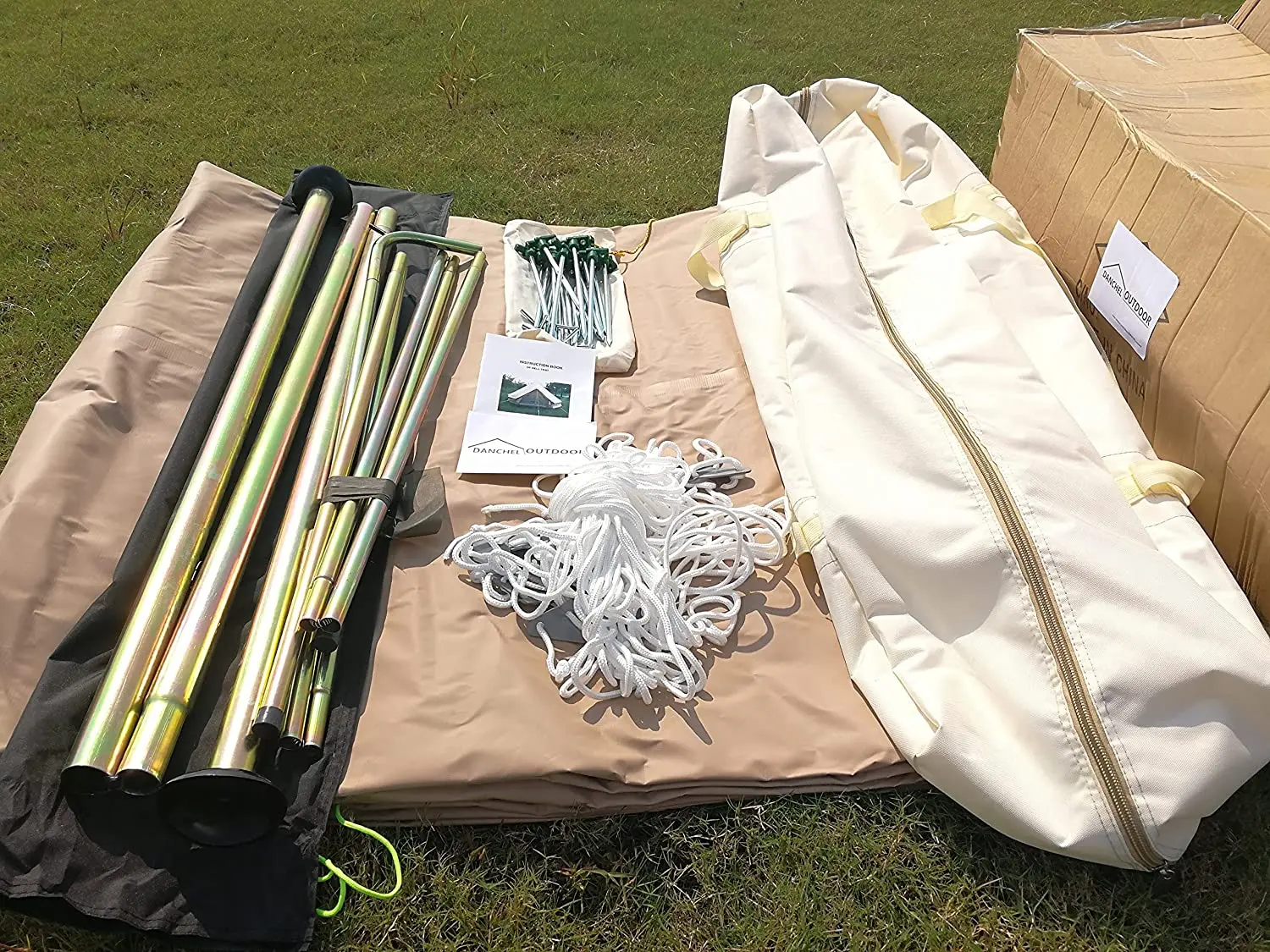 4 Season Oxford Glamping Tent  Waterproof Yurt Tent Bell Tent for Camping