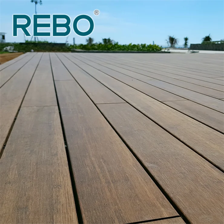 Easy installation waterproof outdoor terrace bamboo flooring board