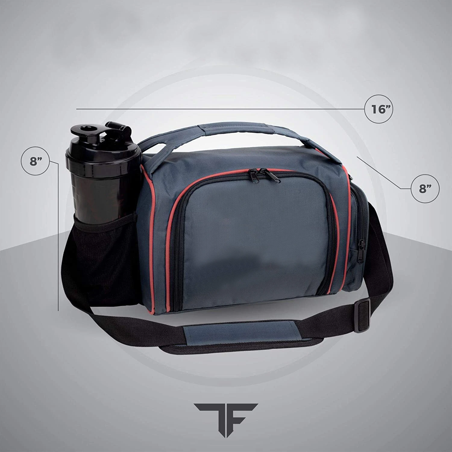 Amazon Best Selling Insulated Lunch Fitness with 6 Food Portion Control Containers  Meal Prep Bag