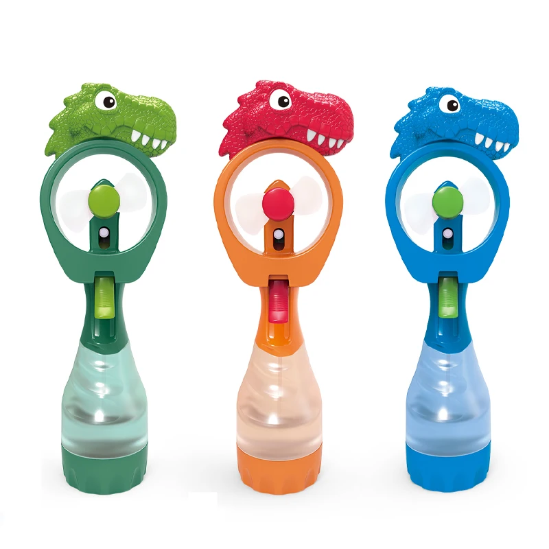 Cartoon dinosaur mini cooling hand mist fan water spray for kids