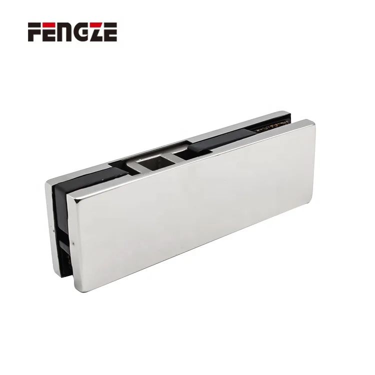 Stainless Steel Patch Clamp Door Fitting VVP Self Closing Glass Door Floor Hinge for Frameless Glass Door Clip