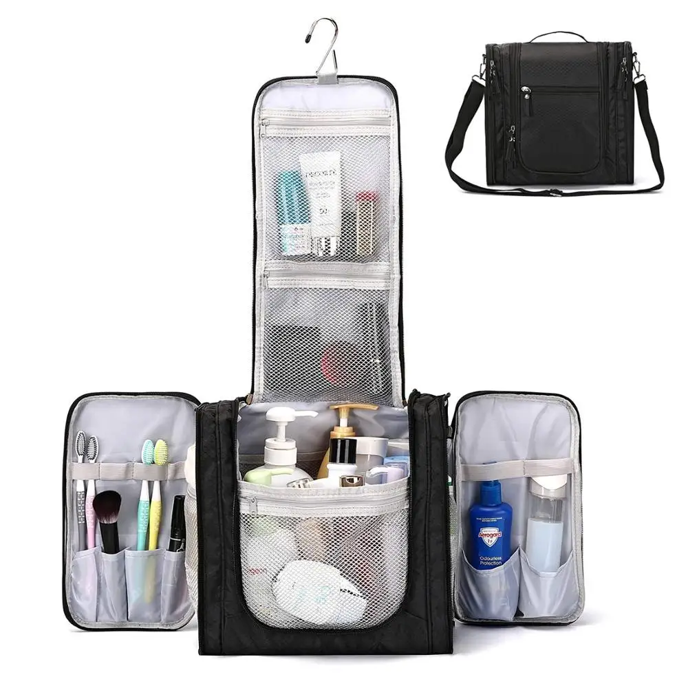 Large Hanging Travel Toiletry Bag for Men and Women Waterproof Makeup Organizer Bag