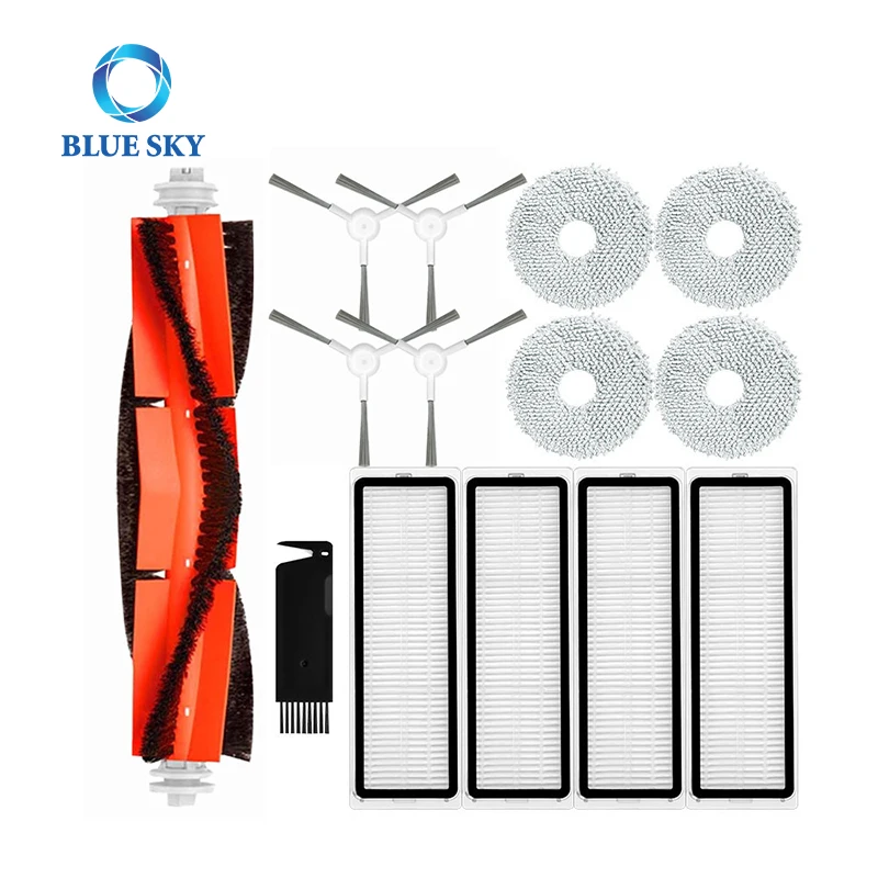 Roller Side Brush HEPA Filter Mop Pad Replacement Spare Parts for Xiaomi S10 + S10 Plus Robot Vacuum Cleaners