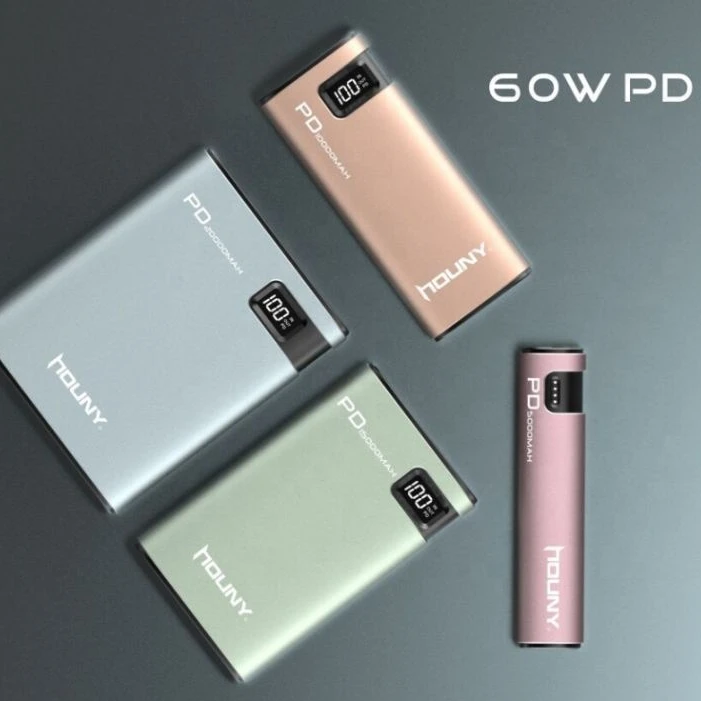Портативное зарядное устройство PD60W портативное для мобильных телефонов быстрая зарядка 3 0 ноутбука