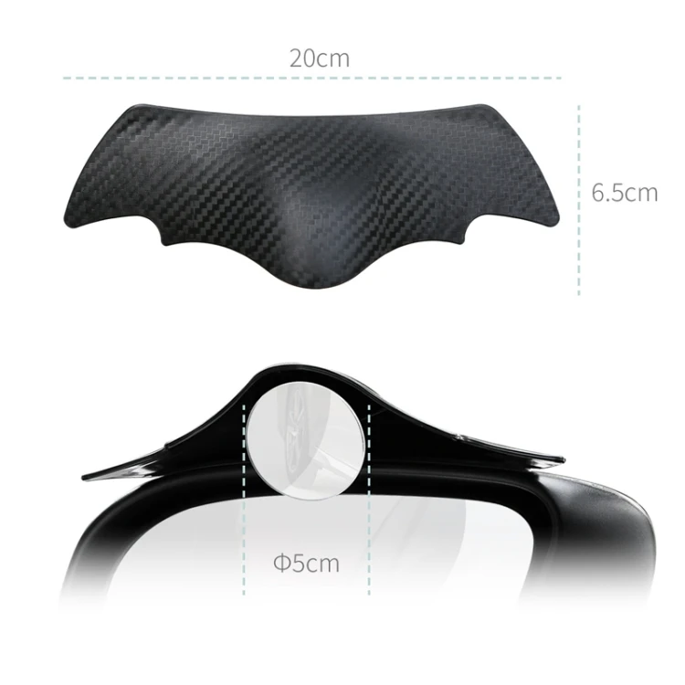Hot selling 1pair Car Rearview Mirror Rain Eyebrow Blind Spot Reversing Round Mirror