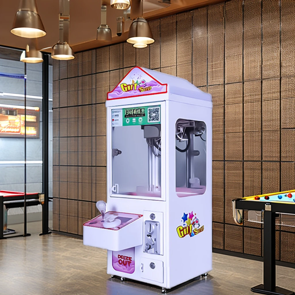 Luxury Kids Coin Operated Crane Arcade Toy Claw Machine  Toy Chocolate Making Machine