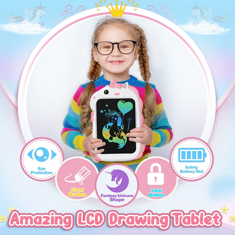 Cartoon Handwriting Pad Kawaii School Supplies Cute LCD Screen Writing Tablet Doodle Board