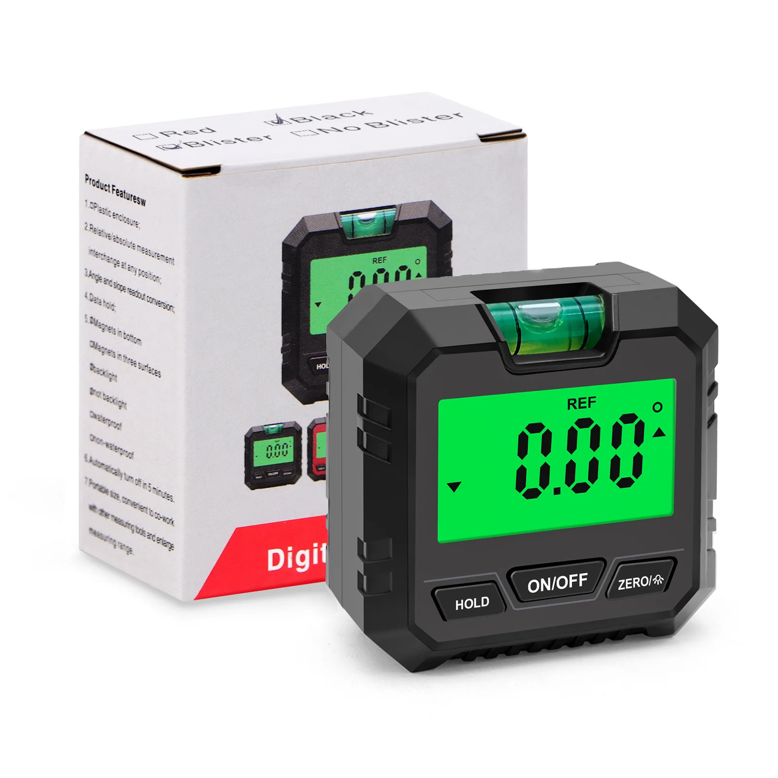 Hot Sale Digital Protractor Inclinometer Level Goniometer Measure Bevel Angle Digital Display Inclinometer Angle Gauge