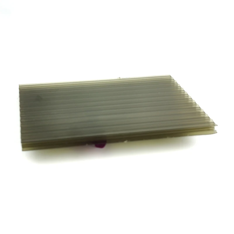 8mm Durable Plastic Material  Polycarbonate Roofing PC Hollow Sheet With UV Coated