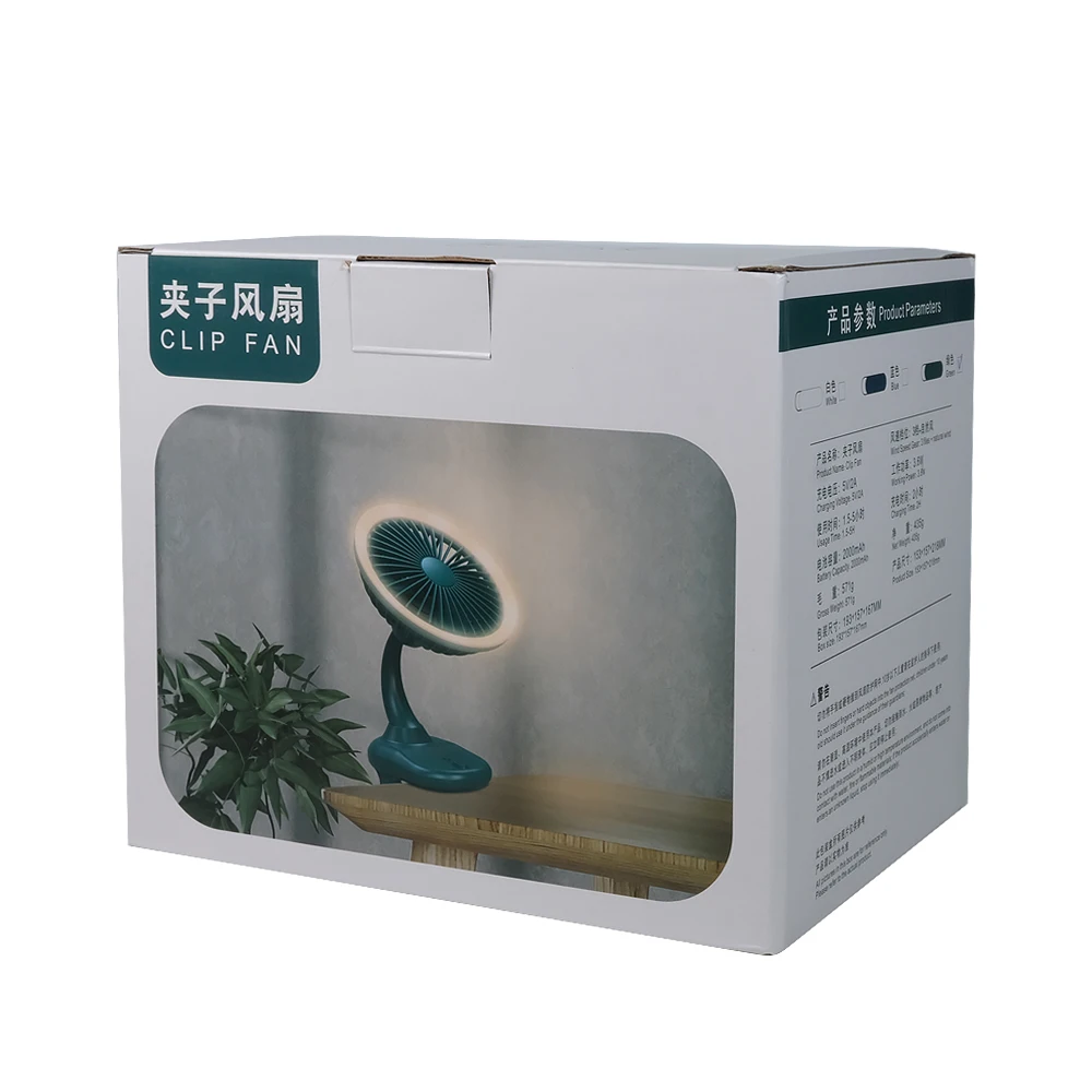 Electric Portable Fan Clip Fan 3 Speeds with Strong Airflow Sturdy Clamp Portable Clip Desk Fan