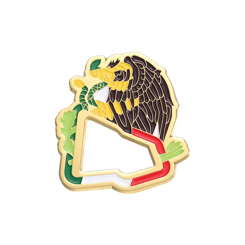 Mexican style hat pins custom hot sale soft enamel pin sports cool decoration Mexico pin