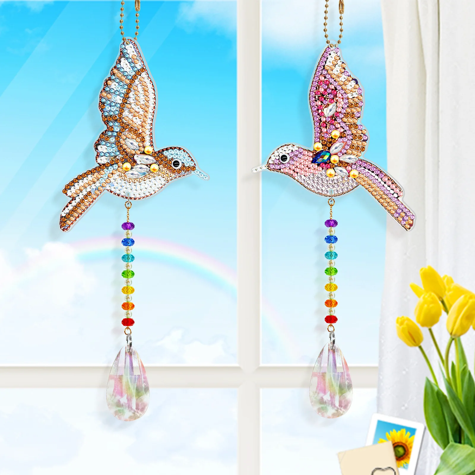 Prism Suncatcher Hanging Window Crystals Rainbow Light Catcher Crystal Sun  Catcher Summer Gift Octagon Beads