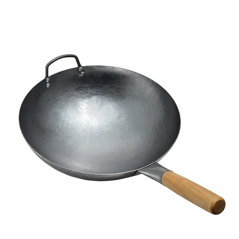 Chinese Wok Burner  Gas Herd Cooking Big Cast Iron Wok Pan Carbon Steel Wok