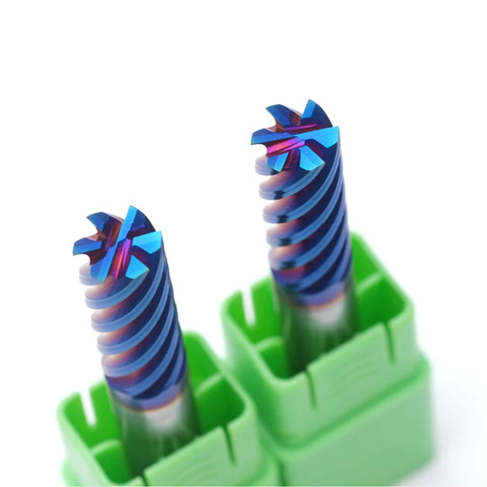 HRC65 CNC Square Flat 6flute Carbide Endmill for Machining Carbide Steel