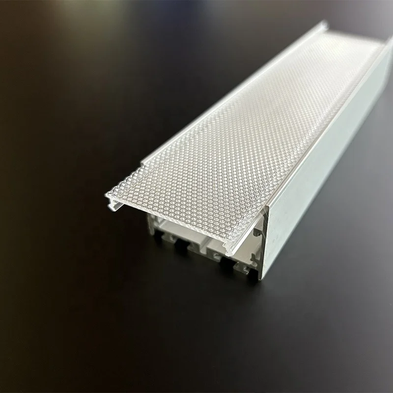 Wholesale Prismatic LED Housing Body Extrusion Aluminum Profiles for Linear Light PC Cover Ceiling Lamp Covers with LED