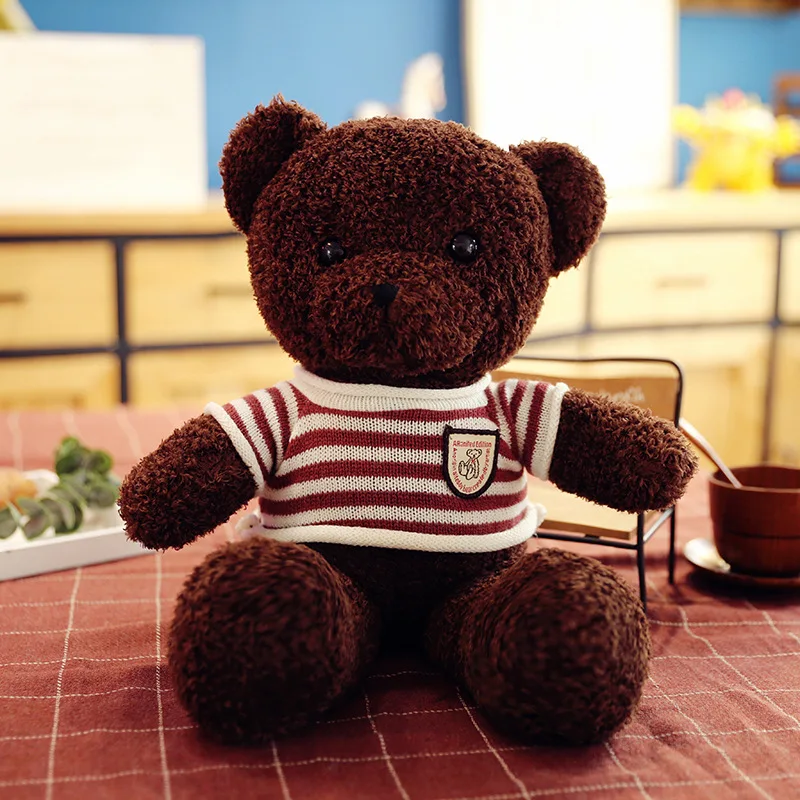 20 Designs 30/40/50cm Mini Teddy Bear Plush Toy Baby Soft Toy Bear With Sweater Clothes Children Birthday Gift