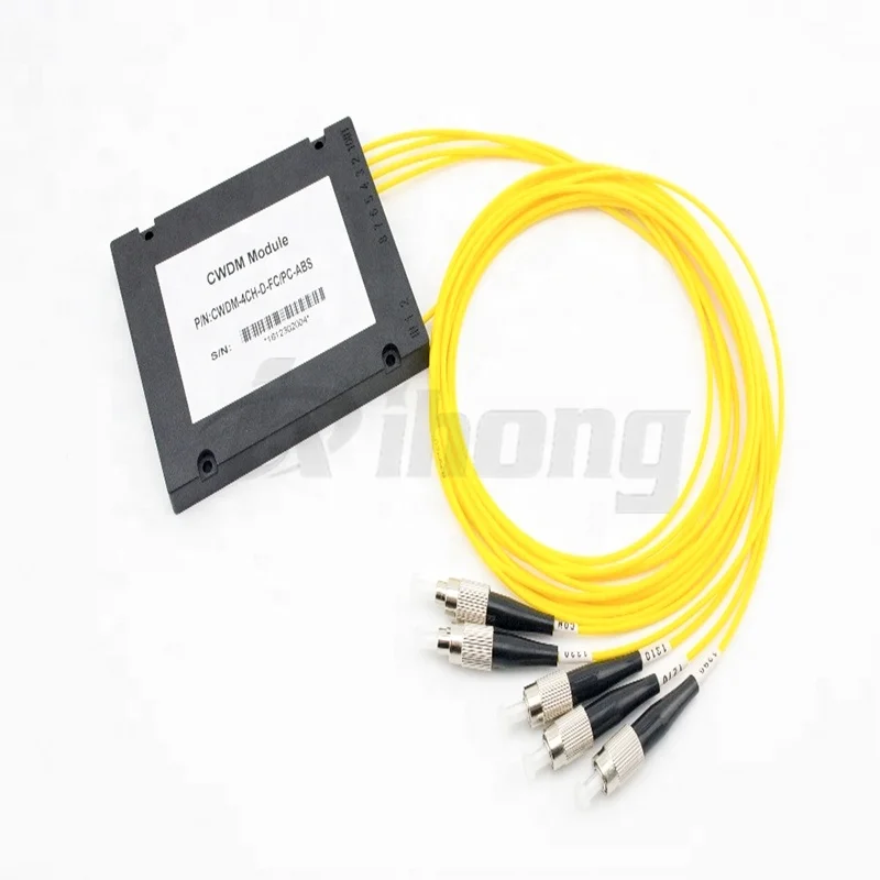 CWDM Module 1270~1610nm Wavelength Division With ABS Package 2/4/8/16 Channel Mux / Demux