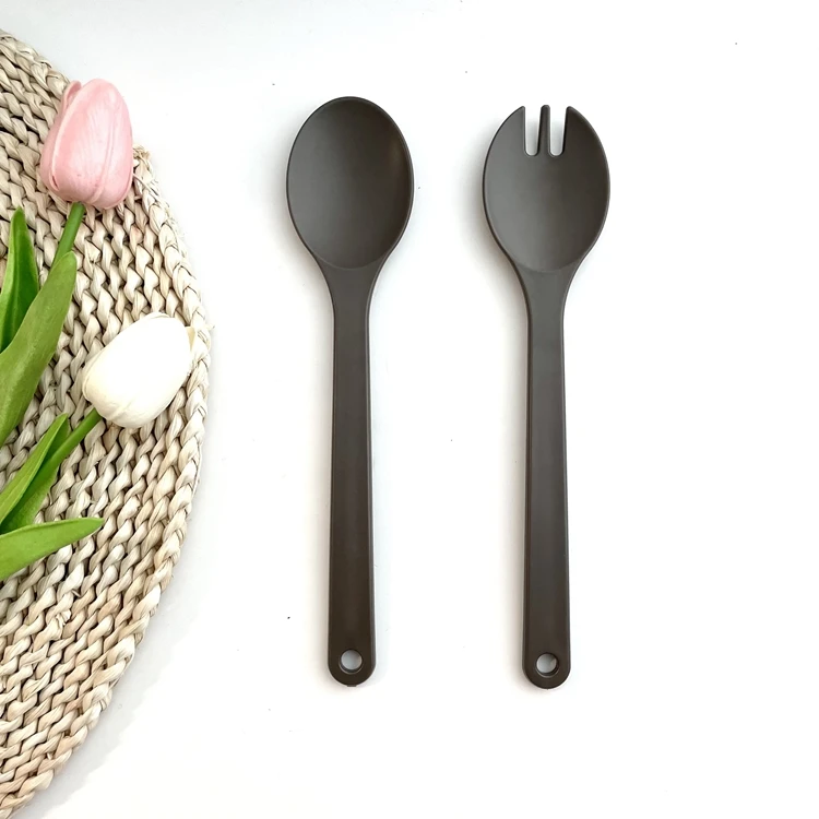 High Quality Safe Material Cutlery Set Salad Dessert Fork Plastic Rpet Soup Spoon
