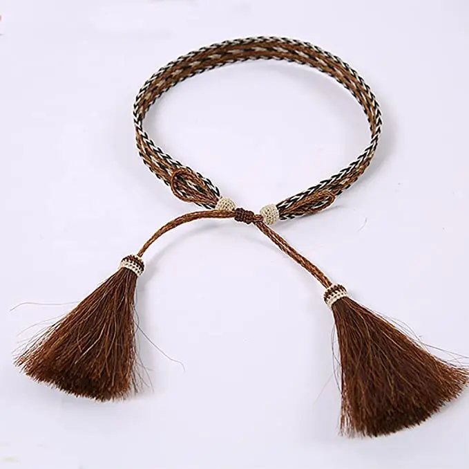 western cowboy hat bands for women panama straw cowboy hats belt for men black western accessories for women Adjustable Size